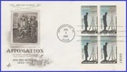 USA3 #1182 U/A ARTCRAFT FDC PB4  Surrender at Appomattox