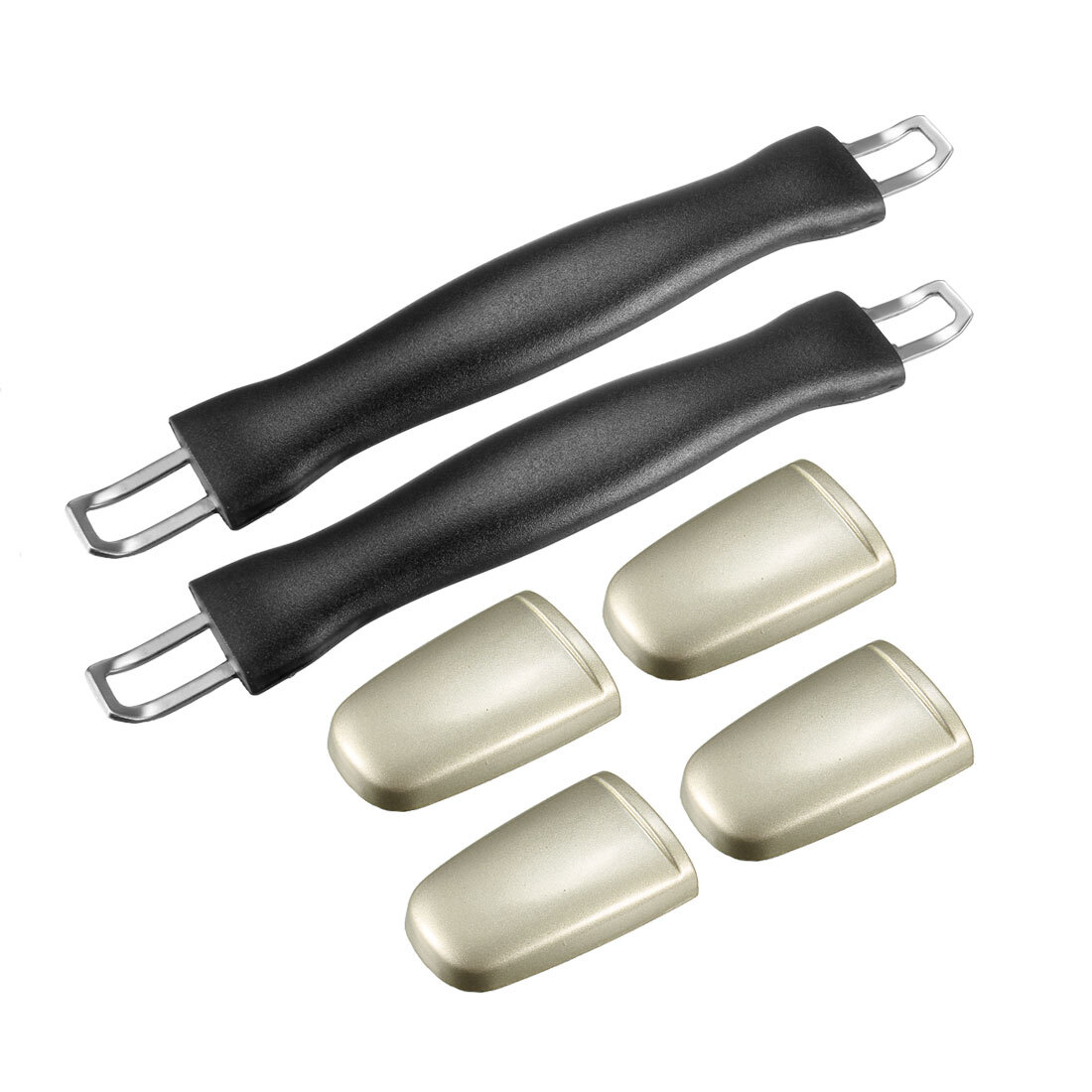 Replacement Black Luggage Handle 213mm Long Strap Grip 2Pcs for Suitcase Case-image