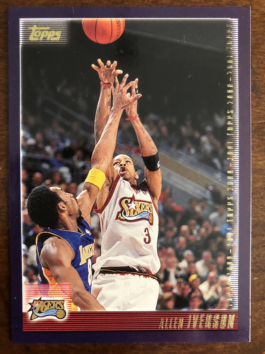 KOBE BRYANT & ALLEN IVERSON ~ 2000-01 TOPPS #165 ~ 2-HOFER's On 1