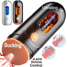 Automatic APP Remote Male Masturbaters Vibrating Sucking Cup Stroker Lubricants