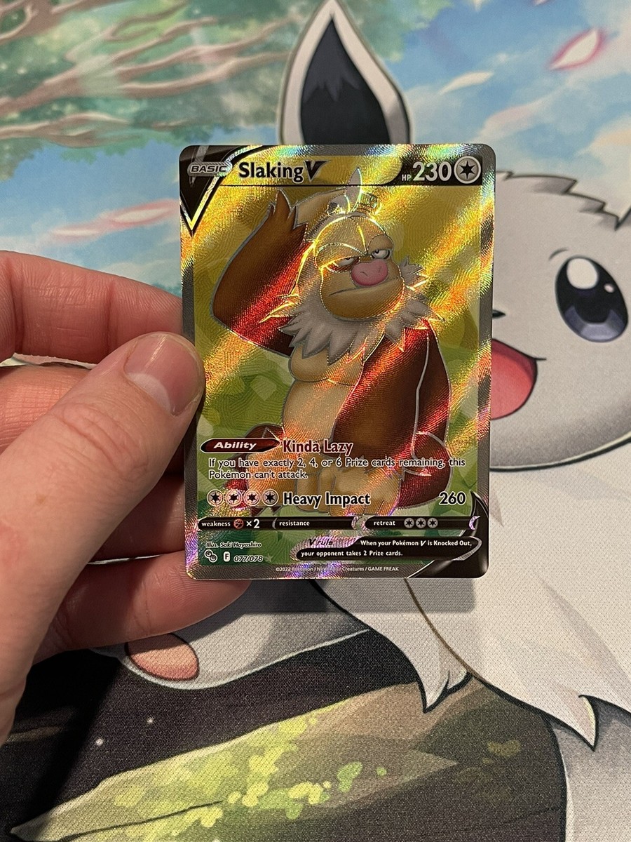 Slaking V - 077/078 Pokemon Go Ultra Rare Full Art Card - Pokemon Trading Card Game Collectible