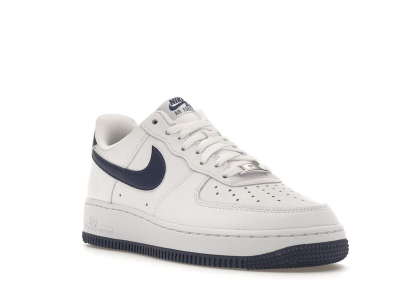 %Size 8.5 Men Nike Air Force 1 White/Navy fj4146-104 A6 FJ4146-104 Nike Air Force 1 Low  main image 4
