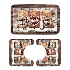 Set 3 pz tappetini da bagno Coeur in Memory foam W784