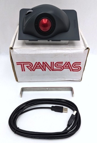 Transas ES6CK Panel Mount Marine Trackball Mouse E38-79A19F-M012 w/ Box - Tested - Picture 1 of 19