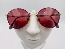 Vintage Dandolino Venice Tortoise Gold Metal Round Sunglasses Italy FRAMES ONLY