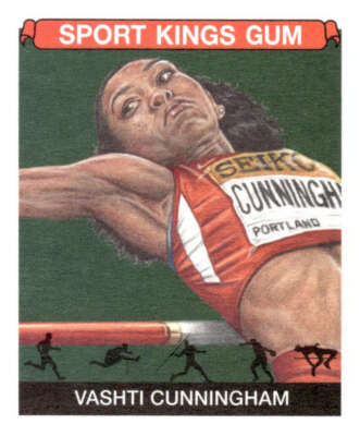VASHTI CUNNINGHAM 2021 Sportkings Volume 2 Retail Mini #63 Track and F ID:123664