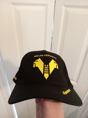 Hellas Verona Joma Baseball Cap Erwachsene Schwarz Neu Mütze 