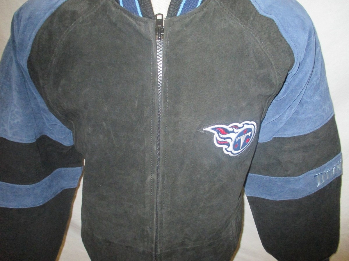 Tennessee Titans Men's M L 2XL Suede Leather Full Zip Winter