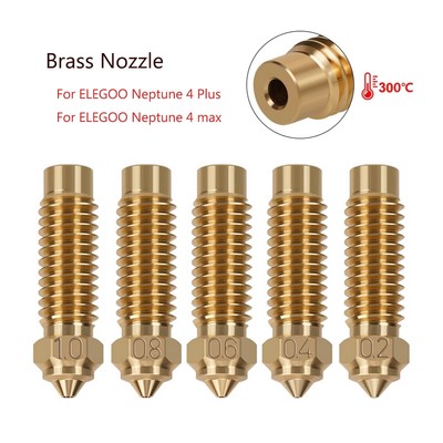 For ELEGOO Neptune 4 Plus/Max 3D Printer Nozzle 0.2-1.0mm 1.75mm Filament LOT