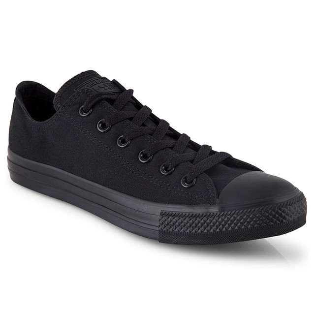 converse classic black low