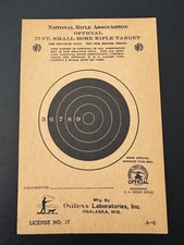NRA 75 ft Small Bore Rifle Targets- Outers Laboratories, Inc lot of 23