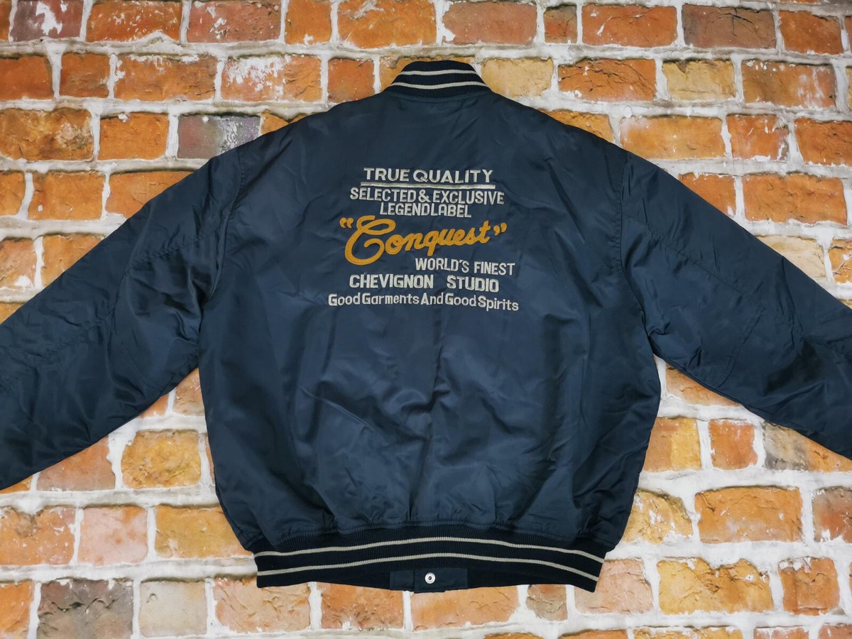 Chevignon Conquest Vintage Bomber Jacket Peterson Petrol Chevignon Conquest Vintage Bomber Jacket Peterson Petrol