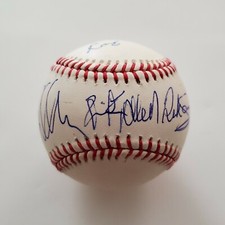 Def Leppard Band Signed Baseball ROMLB Rick Allen Savage Phil Collen LEGENDS RAD