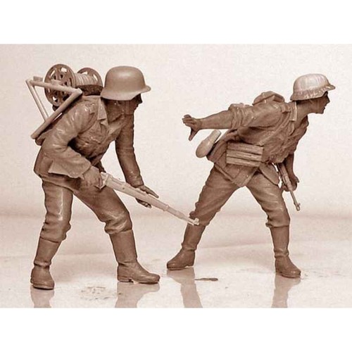 Kit de figuras escala 1:35 MASTER BOX MB3540 personal de señales alemán Stalingrado 1942 - Imagen 14 de 24