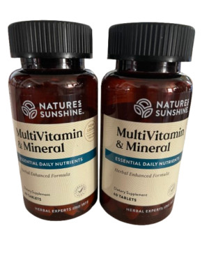 Nature's Sunshine Multi-Vitamin & Mineral - 2 pack- Exp 5/2026