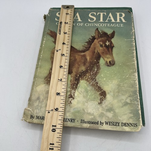 SEA STAR Orphan of Chincoteague Marguerite Henry Hardcover Jacket Early Printing - Imagen 10 de 13