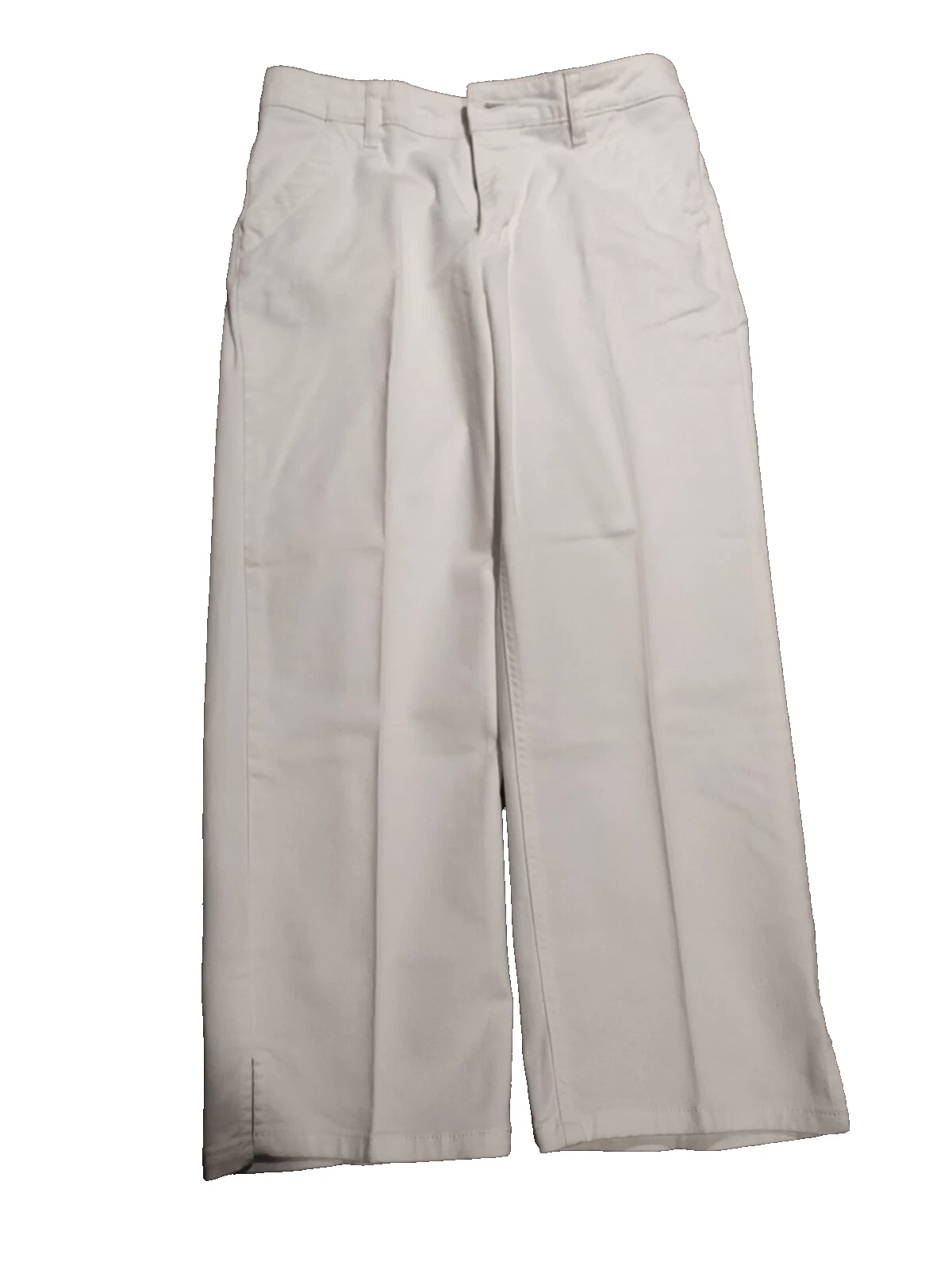 Northern Reflections Womens Capri Pants Size 4 White Weekend Stretch Cotton