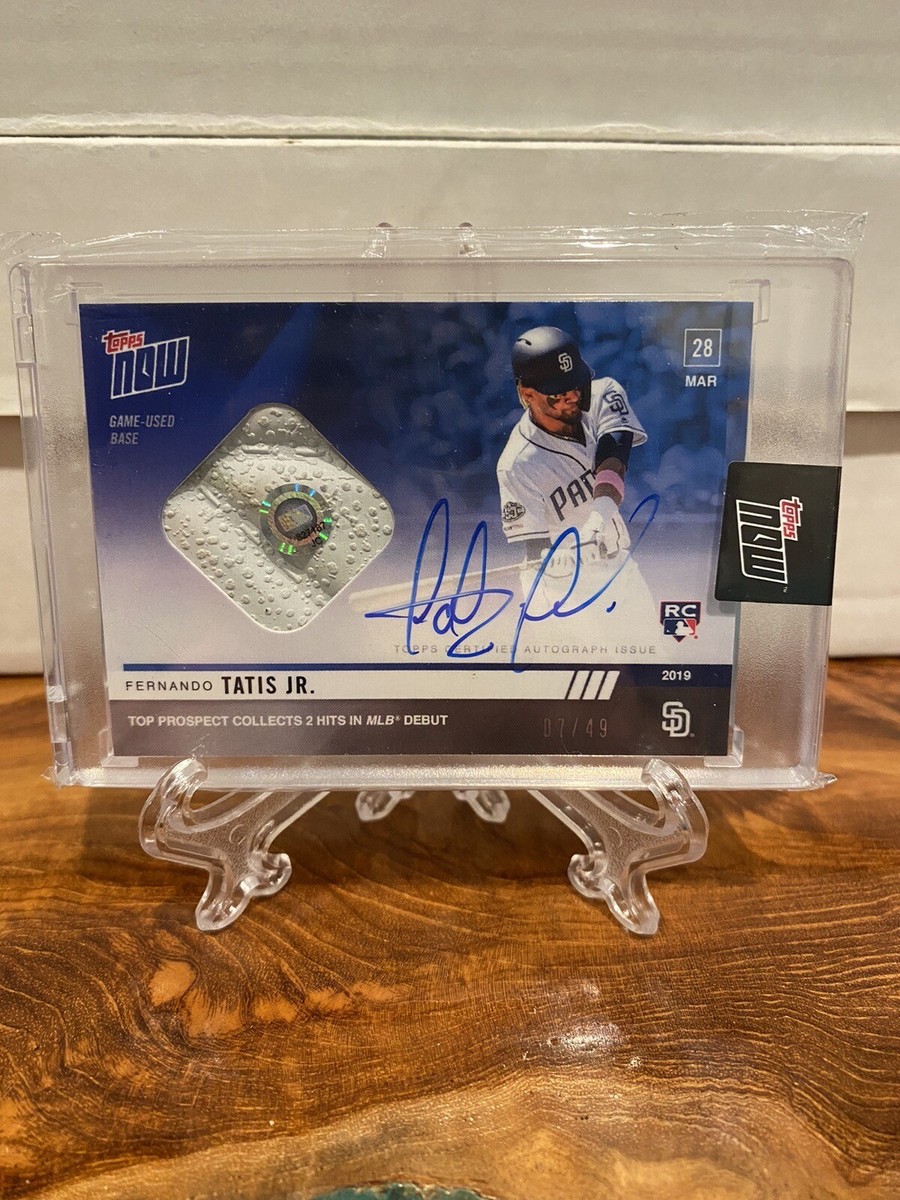 2019 Topps Now Rookie Auto Base Relic Blue Parallel Fernando