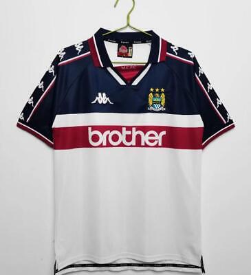 Manchester City Away 1997-1998 Soccer Retro Jersey | eBay Manchester City Away 1997-1998 Soccer Retro Jersey | eBay