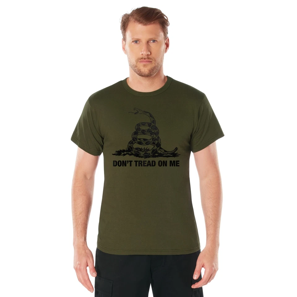 T-Shirt Don't Tread On Me Vintage Military Gadsden Flag Shirt Rothco 67707 S-3XL - Image 2 of 4