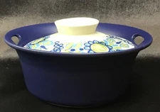 FIGGJO 8" Flameware Blue Vulcanus Tor Viking Covered Casserole EXCELLENT!