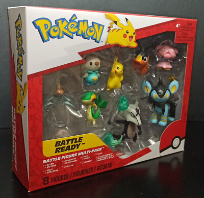 JAZWARES 2024 POKEMON PIKACHU TEPIG SNIVY LUXIO 8-PACK BATTLE