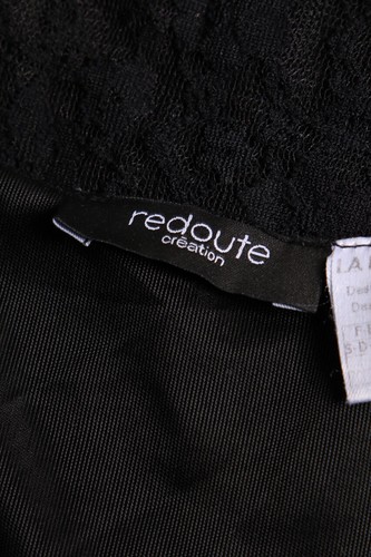 Redoute boutiques création chemisier blouse top dentelle D 36-38 noir