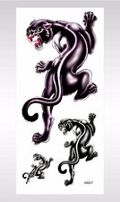 Stickers tattoos Halloween puma animal guys temporary tattoo