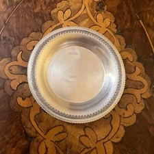 Vintage Egyptian 900 Silver Small Ticket Dish
