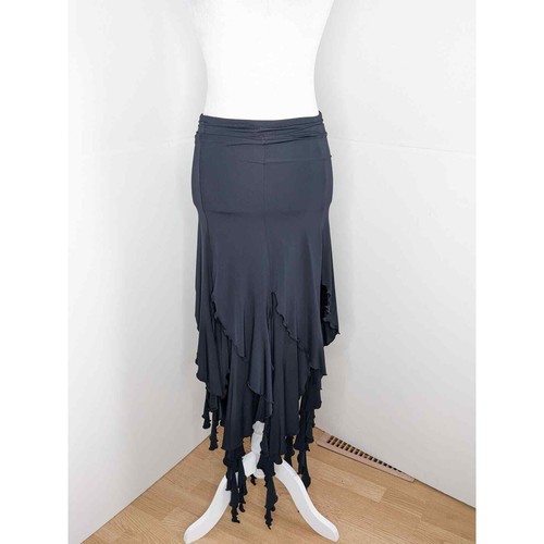 Espen International vintage ruffle skirt small black