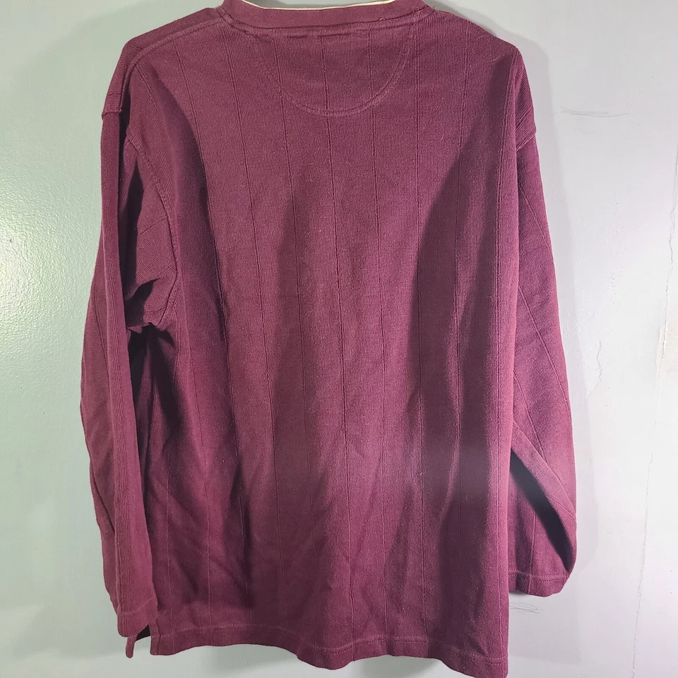 Suéter Haggar Generations manga larga cuello en V para hombre talla M algodón poliéster Foto 4 de 4