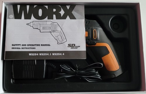 WORX WX254 4V 1.5Ah Cordless Battery SD Slide Driver Screwdriver with 6pc Bit - Picture 6 of 24