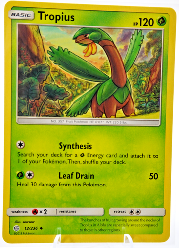 Tropius 12/236 Pokémon TCG Cosmic Eclipse