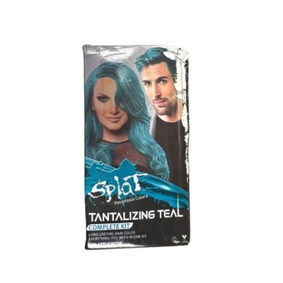 Splat Tantalizing Teal Semi Permanent Hair Dye Kit with Bleach, NEW DAMAGE BOX