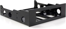 3.5 to 5.25 Front Bay Mounting Bracket with Screws Black