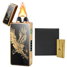 Electric Plasma Arc Lighter - USB Rechargeable, LED Battery Indicator, Eagle ...