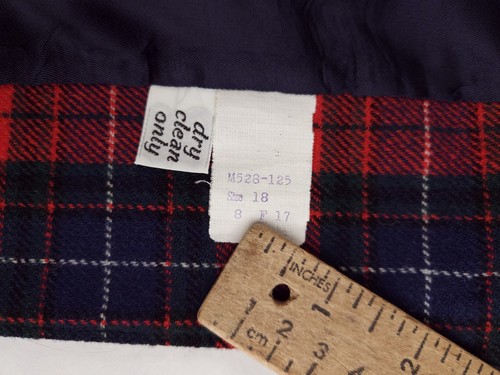 Pendleton Nuevo con Etiquetas Rojo Azul Marino Manson Tartán Blazer Chaqueta de Lana EE. UU. Para Mujer Mediana - Imagen 13 de 13