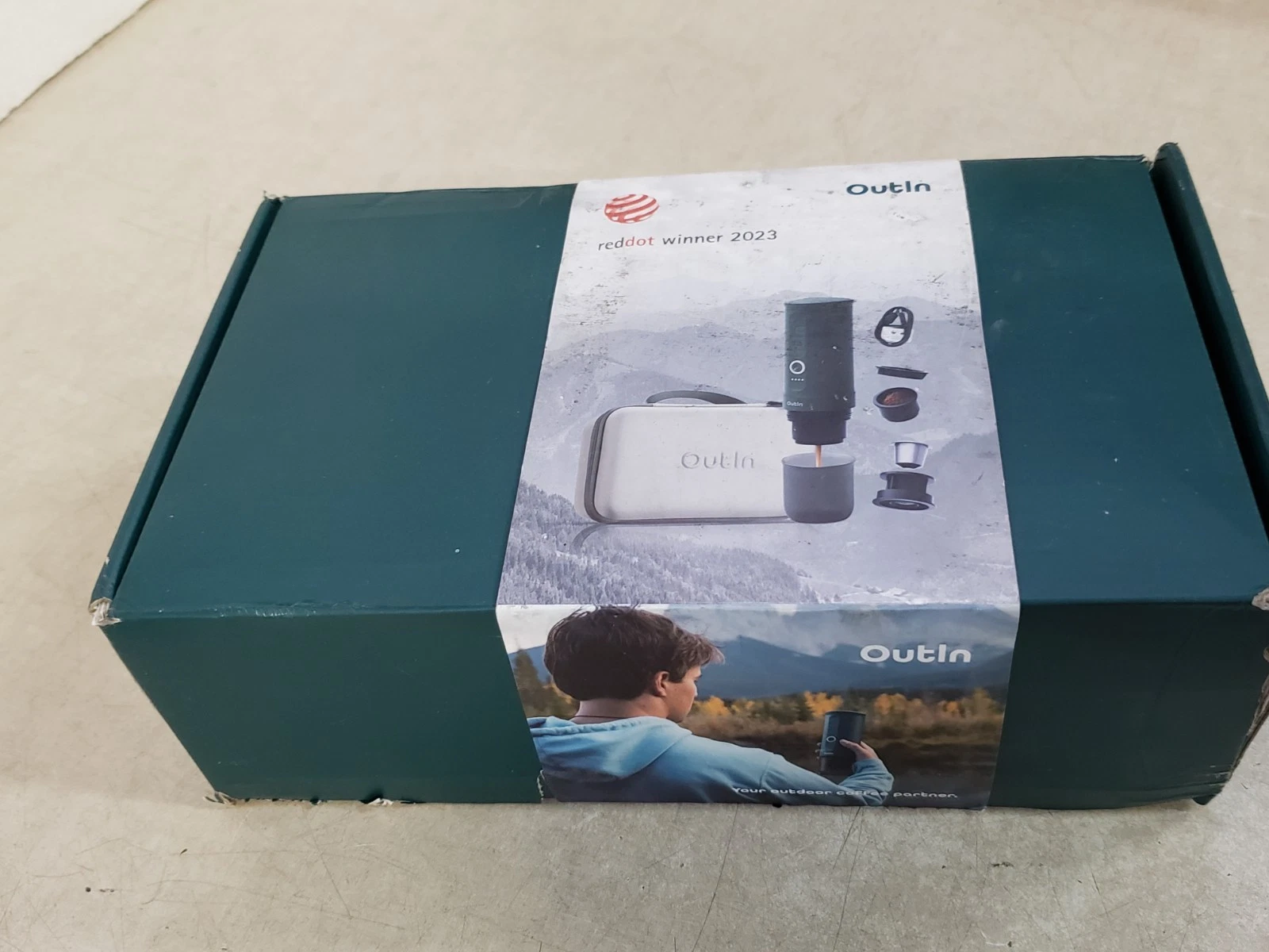 OUTIN Nano Portable Espresso Machine WITH CASE - Rechargeable 3 Min Self-Heating