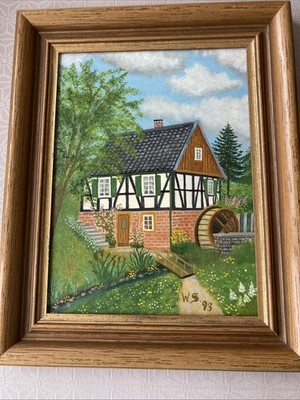 Verkaufe Zwei Ölbilder, Gerahmt Von 1993 Initialen W.S., Bergisches Land.