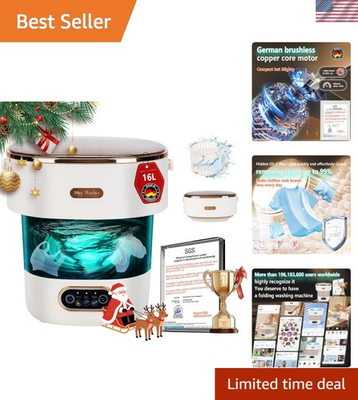 #ad Energy Efficient Mini Washer with Hidden UV C Cleaning Space Saving Design $103.04