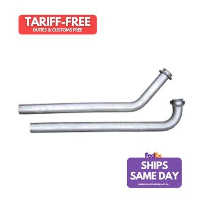 Pypes Exhaust DGU20S, 2 Pack Natural Stainless Fits 68-74 Camaro Bbc 2.5In Manif