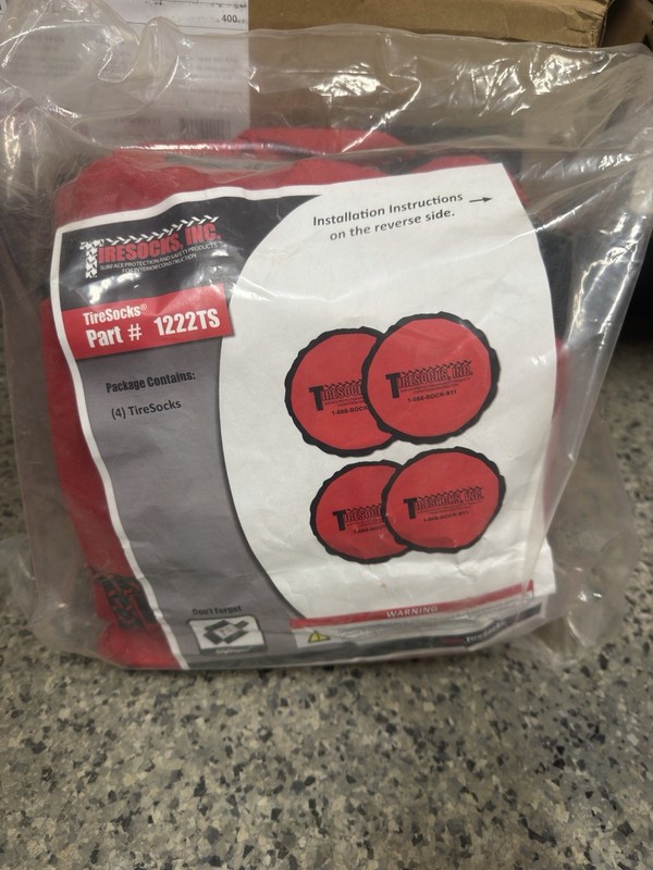 TireSocks Inc. Forklift Tire Sock Traction Covers 1222TS 4-Pack