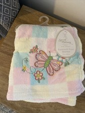 Coperta Neonato Consegna Speciale Trapuntino Farfalla Fiori Nuova