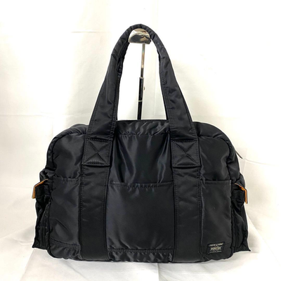#ad PORTER Yoshida Tanker Boston Duffle Bag Black Nylon Shoulder Travel Japan Used $249.99