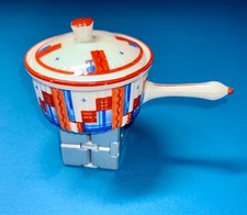 Rosenthal Kronach Bavaria – Soufflé- / Butterförmchen mit Deckel – Art Deco