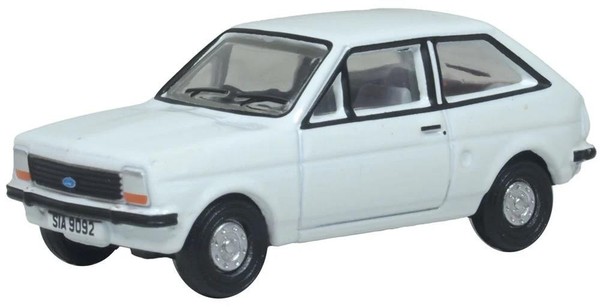 Ford Fiesta Mk1 Diamantweiß 1:76 MaßStab Oxford Diecast 76FF008-image