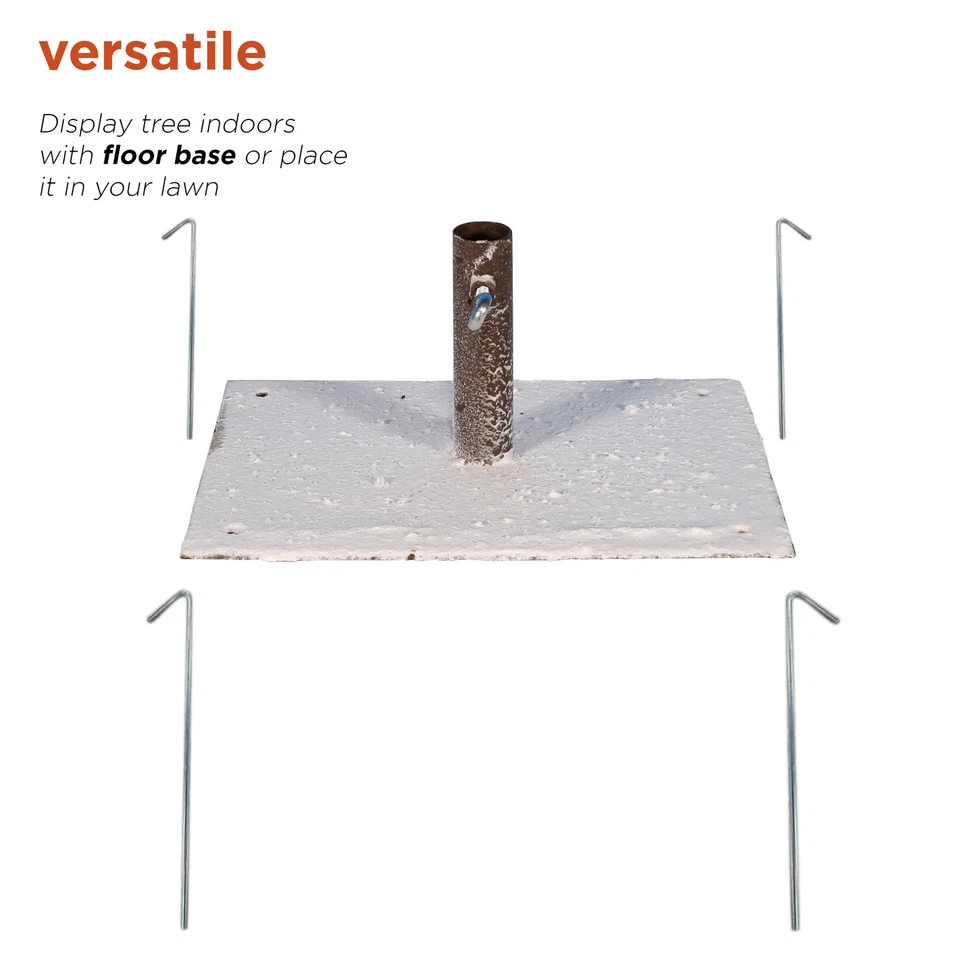 Alpine Corporation 71"H Interior/Exterior Artificial Flocado Marrón Tradicional Foto 4 de 4