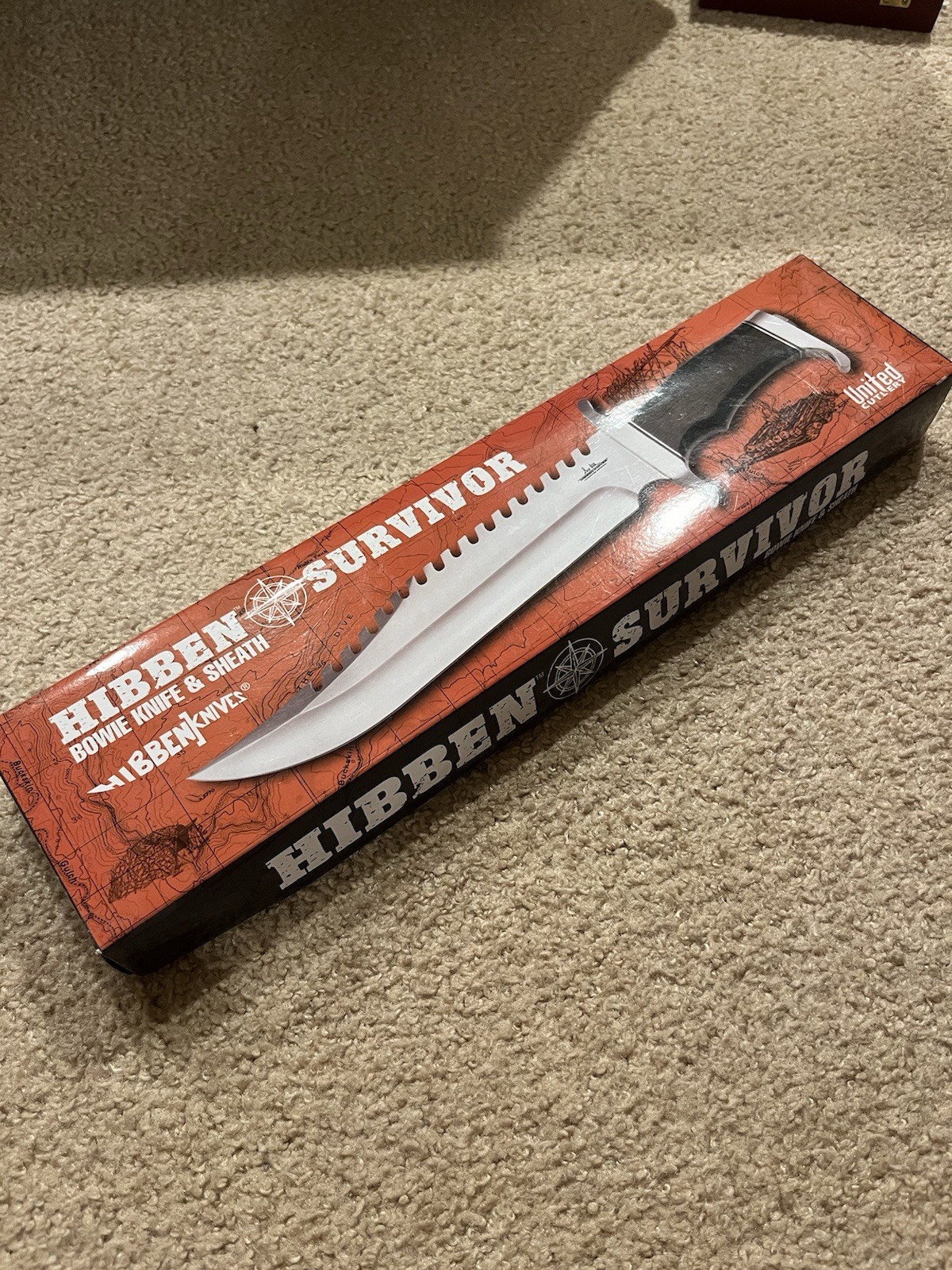 Gil Hibben Survivor Bowie Knife & Sheath | Extreme Survival | 15" Overall Length