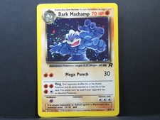 Dark Machamp 10/82 - Team Rocket Pokemon Card (Near Mint) w Swirl