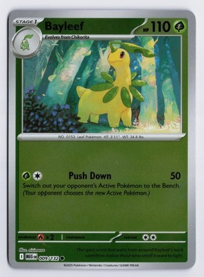 Bayleef - MEG #009/132 ME01: Mega Evolution Reverse Holofoil NM
